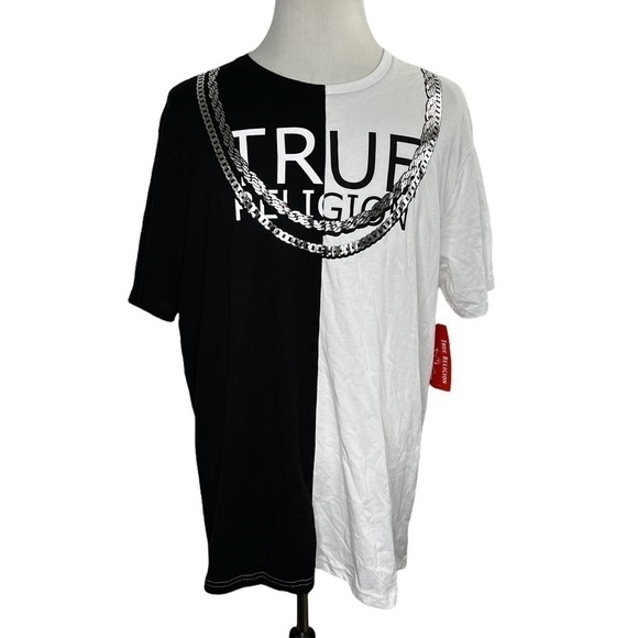 True Religion World Tour Split Fashion Tee Shirt